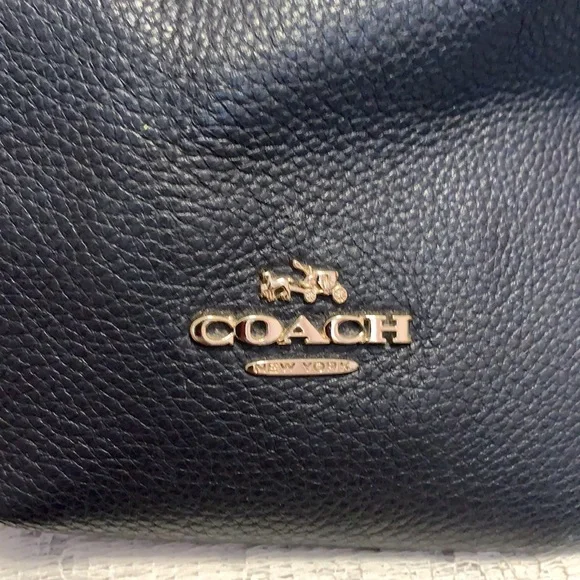 COACH Navy Leather Purse - Picture 3 of 7